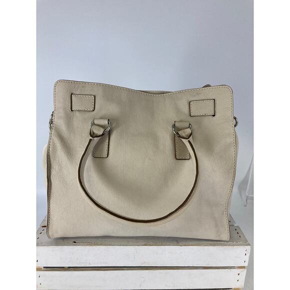 MICHAEL KORS HAMILTON LARGE IVORY LEATHER SHOULDER BAG - Picture 4 of 16